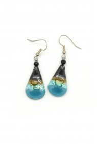 Glass Teardrop Earrings